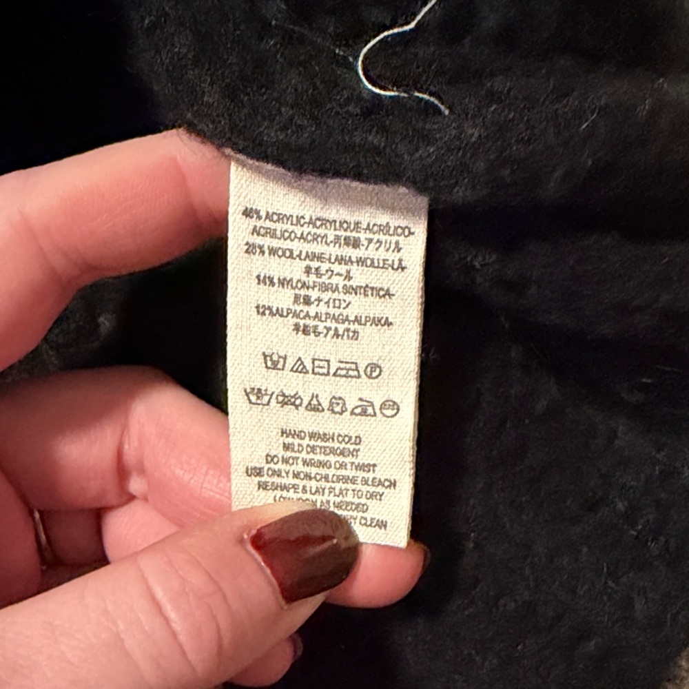 Free People Midnight Black Turtleneck Sweater- SIZE SMALL! - Picture 4 of 5
